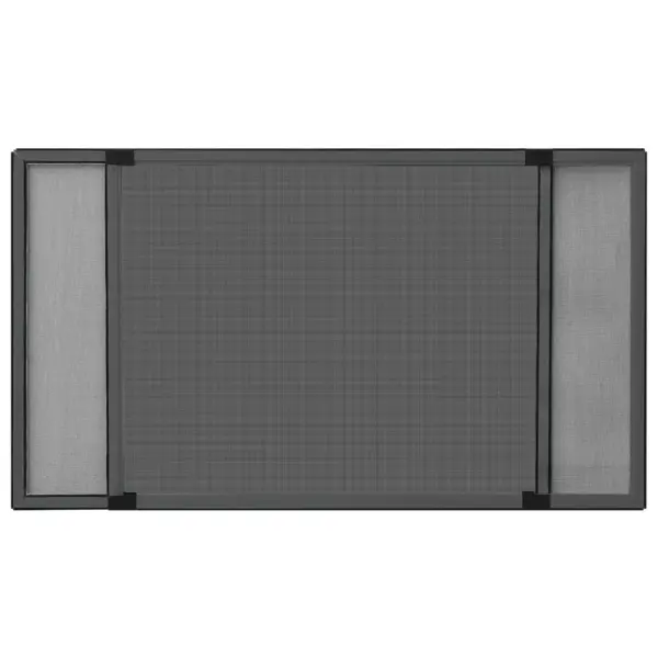 Laiendatav putukavõrk aknale alumiiniumraamiga, antratsiithall, (100–193) x 75 cm – 2