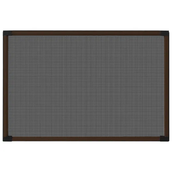 Laiendatav putukavõrk aknale, pruun alumiiniumraam, (75–143) x 50 cm – 4