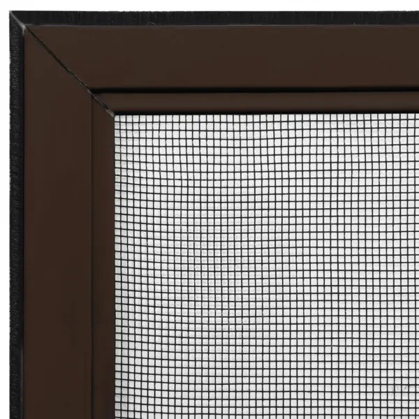 Laiendatav putukavõrk aknale, pruun alumiiniumraam, (75–143) x 50 cm – 9