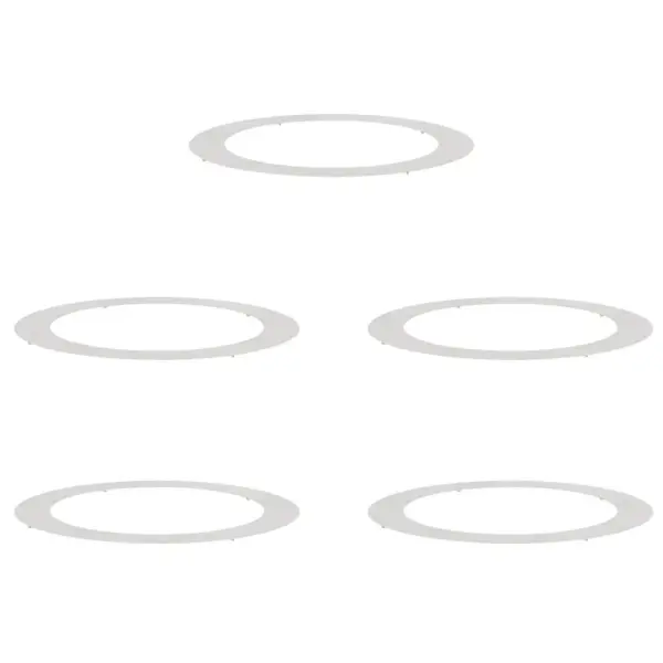 Lame roostevabast terasest puuring, 5 tk, hõbedane, Ø90/120 cm – 2