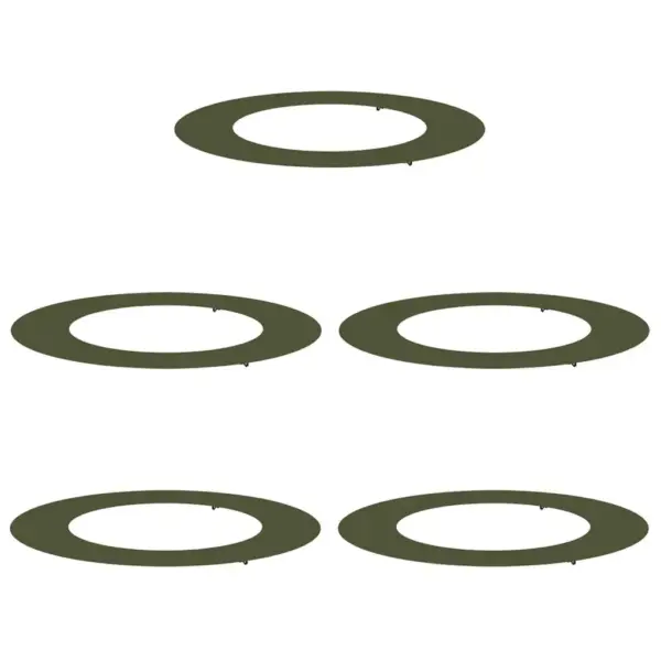 Lamedad terasest puuringid, 5 tk komplekt, oliiviroheline, Ø50/80 cm – 2