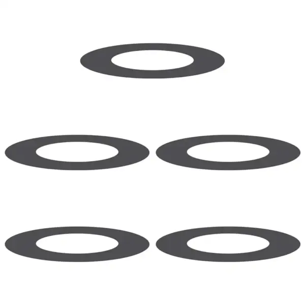 Lamedad terasest puurõngad puude alustele, 5 tk, must, Ø40/70 cm – 2