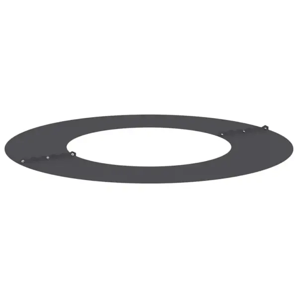 Lamedad terasest puurõngad puude alustele, 5 tk, must, Ø40/70 cm – 4