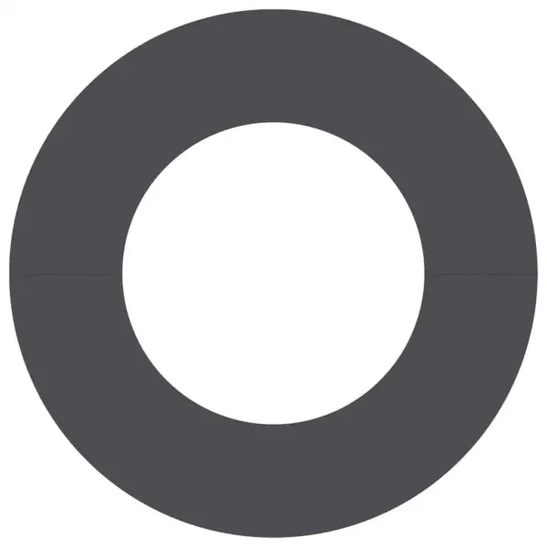 Lamedad terasest puurõngad puude alustele, 5 tk, must, Ø40/70 cm – 5