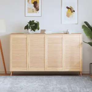 Lamellkapiuksed männipuidust, 4 tk, 99,3 x 49,4 cm, töötlemata