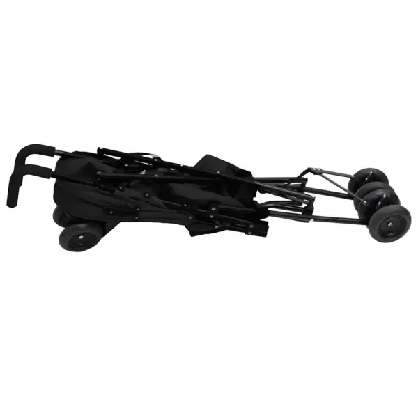 Lapsekäru reguleeritava varikatusega, antratsiithall ja must, terasraam, 43 x 64 x 97 cm – 6