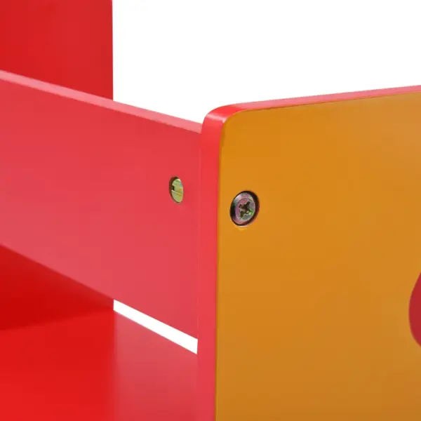 3-osaline laste laua- ja toolikomplekt tuletõrjeauto disainiga, kriiditahvliga laud, MDF ja männipuit, punane-must – 11