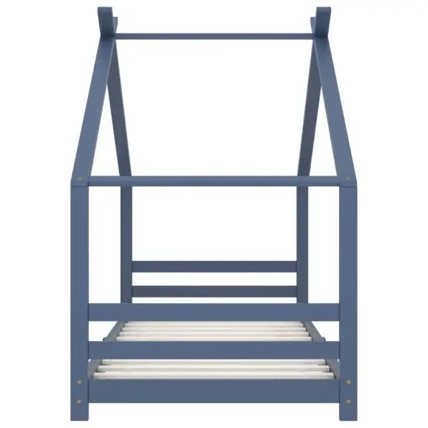 Laste majakujuline voodiraam, hall männipuit, 90 x 200 cm – 3