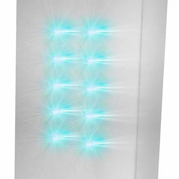 LED-dušipaneel termostaadiga, kumer harjatud roostevaba teras, hõbedane, 130 cm – 10