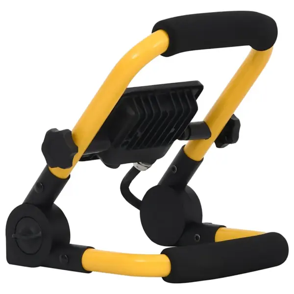 Käepidemega LED töölamp, 10 W, külm valge, must-kollane – 4