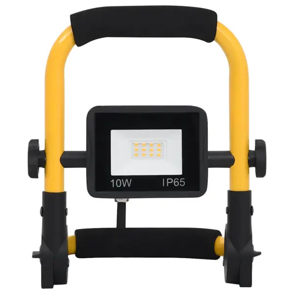 Käepidemega LED töölamp, 10 W, külm valge, must-kollane – 5