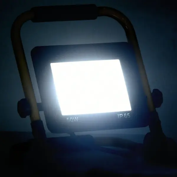 Käepidemega LED töölamp, 50 W, külm valge, 3500 lm, must-kollane – 2