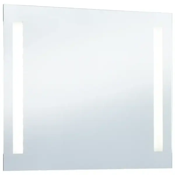 LED-vannitoa seinapeegel kahe matt-ribavalgustiga, hõbedane, 100 x 60 cm – 4