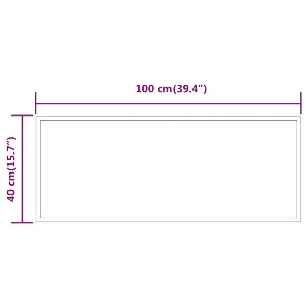 LED-vannitoapeegel IP65 kaitsega, 100 x 40 cm, USB-toitega – 5