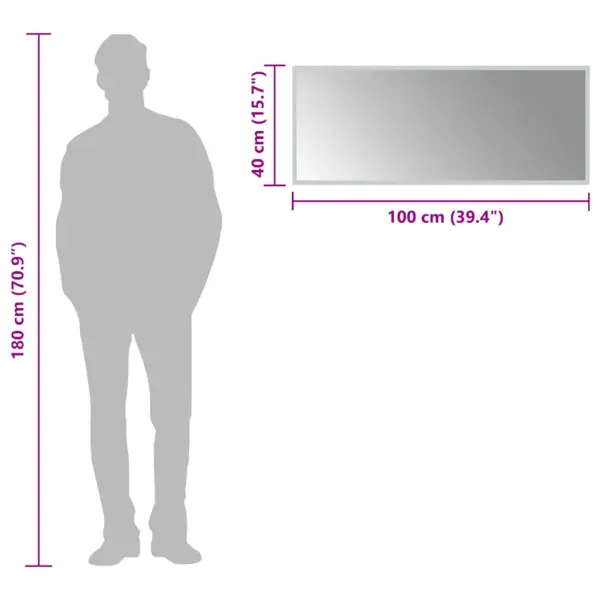 LED-vannitoapeegel IP65 kaitsega, 100 x 40 cm, USB-toitega – 6