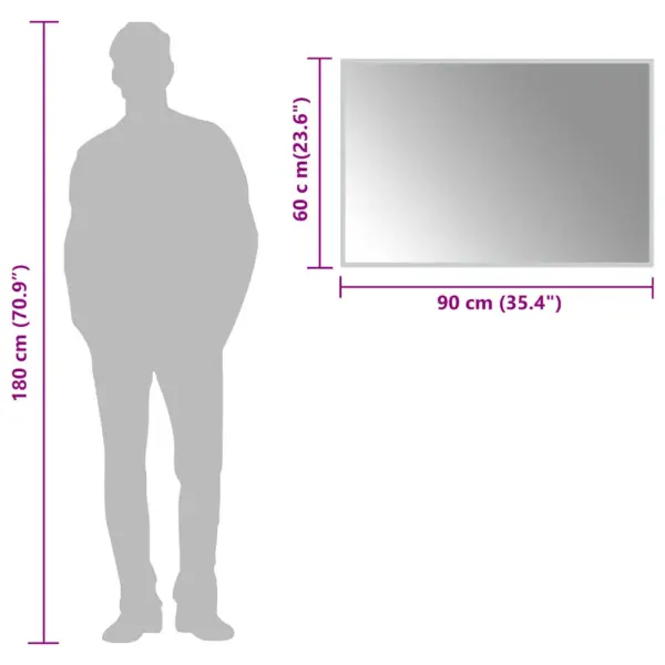 LED valgustusega vannitoapeegel IP65, 90 x 60 cm – 6