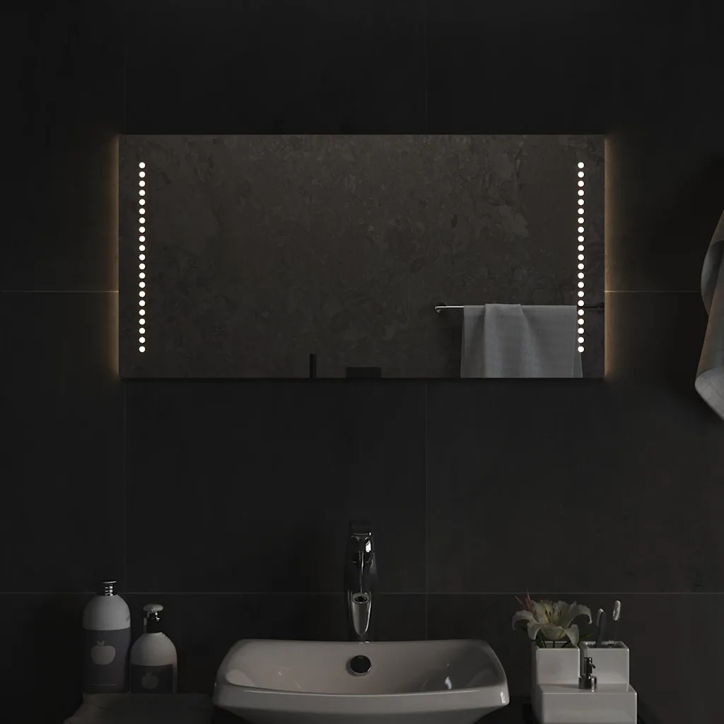 LED vannitoapeegel IP65, USB-liidesega, 80 x 40 cm