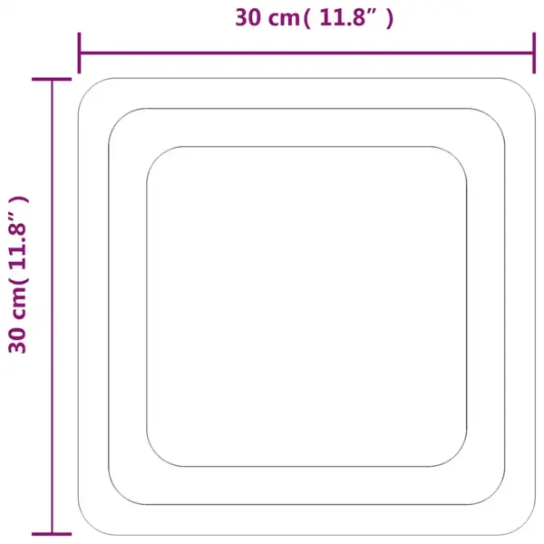 LED-vannitoapeegel IP65, 30 x 30 cm, USB-toitega – 5