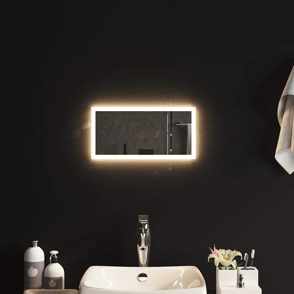 LED-vannitoapeegel USB-liidesega, IP65, 40 x 20 cm