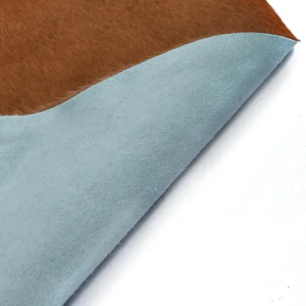 Lehmanahast vaip, pruun ja valge, 150 x 170 cm – 4