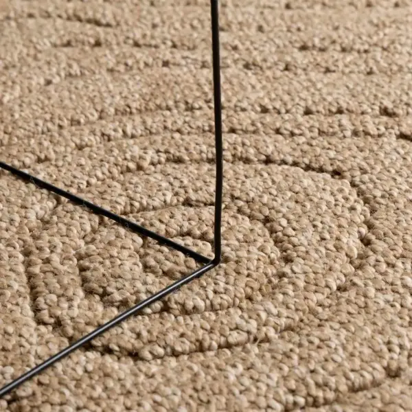 Libisemiskindel kandiline alavaip Agira, pruun polüester, 200 x 200 cm – 5