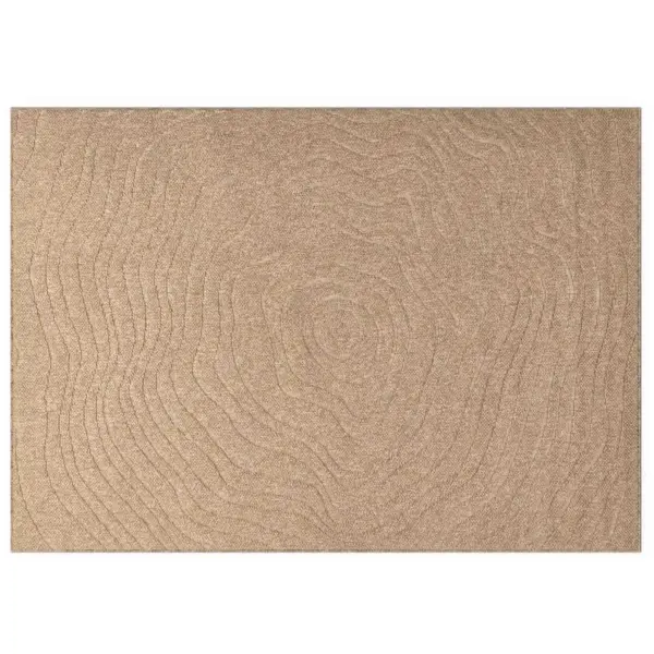 Moire mustriga ristkülikukujuline alavaip Agira, neutraalne pruun, 280 x 200 cm – 2