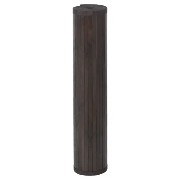 Ristkülikukujuline bambusvaip libisemiskindla alusega, tumepruun, 100 x 200 cm – 3