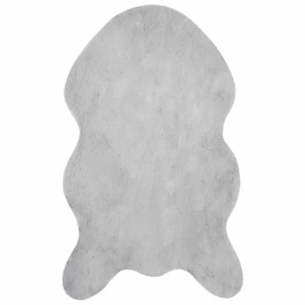 Libisemiskindel kunstküülikukarva vaip Olite, hall, 50 x 80 cm – 2
