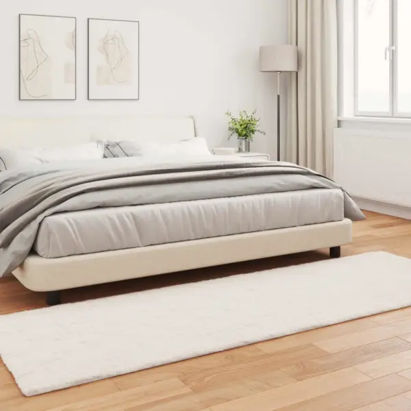 Libisemiskindel kunstküülikukarva vaip Olite, kreemjas, 80 x 250 cm – 4