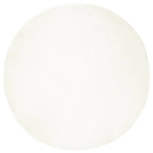 Libisemiskindel kunstkarusnahast ümmargune vaip Olite, kreemjas, Ø 80 cm – 2