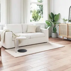 Libisemiskindel kunstkarusnahast vaip Olite, kreemjas polüester, 100 x 200 cm