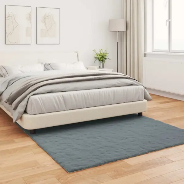 Libisemiskindel kunstkarusnahast vaip Olite, antratsiit, 120 x 120 cm – 4
