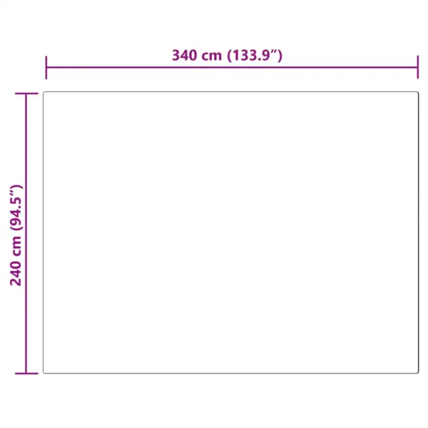 Libisemiskindel kunstkarusnahast vaip Olite, must, 240 x 340 cm – 10