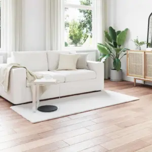 Libisemiskindel kunstkarusnahast vaip Olite, valge, 80 x 200 cm