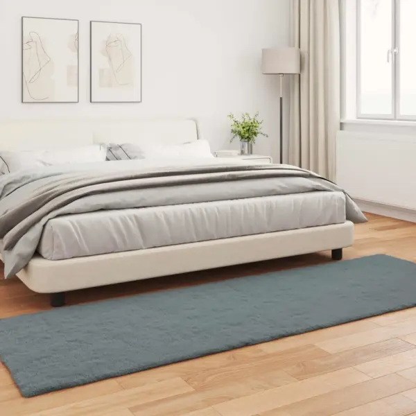 Libisemiskindel kunstkarusnahast vaip Olite, antratsiit, 80 x 250 cm – 4