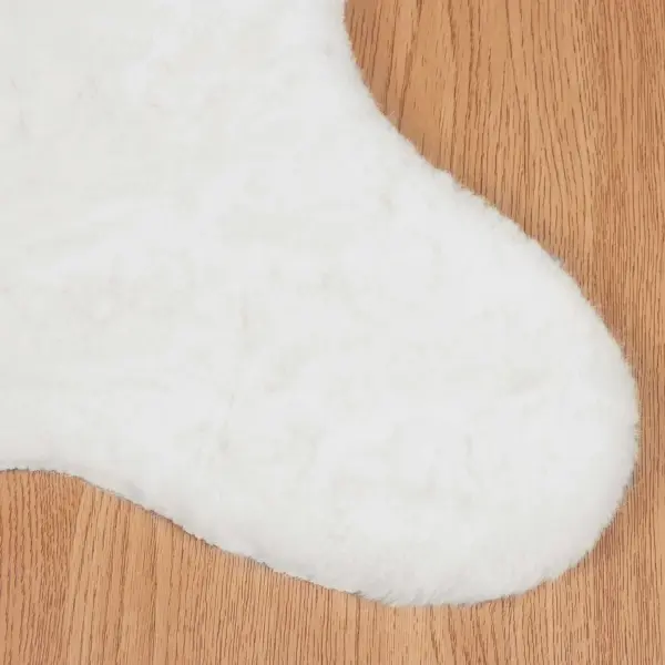 Libisemiskindel kunstküüliku karva vaip Olite, valge, 60 x 90 cm – 7