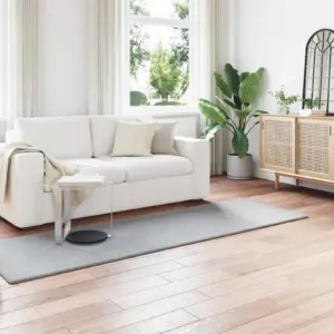 Libisemiskindel kunstküülikukarva vaip Olite, hall, 80 x 250 cm