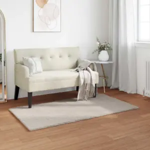 Libisemiskindel kunstkarusnahast küülikukarva vaip Olite, beež, 60 x 110 cm