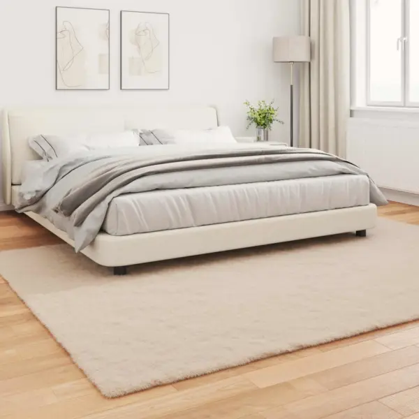 Libisemiskindel kunstkarusnahast küülikukarva vaip, pruunikashall, 200 x 280 cm, Olite – 4