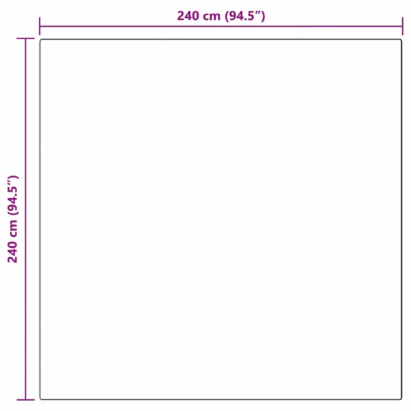 Libisemiskindel kunstkarusnahast küülikukarva vaip Olite, pruunikashall, 240 x 240 cm – 10