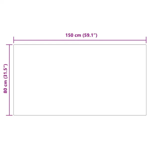Libisemiskindel kunstkarusnahast vaip Olite, must, 80 x 150 cm – 10