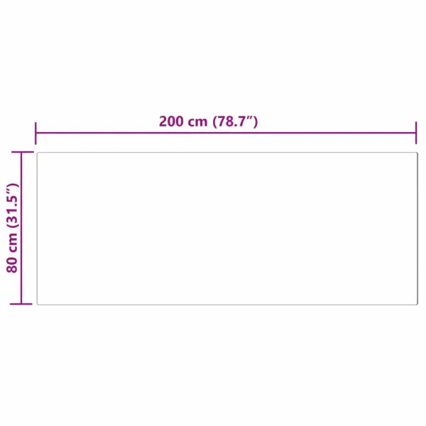 Libisemiskindel kunstkarusnahast vaip Olite, must, 80 x 200 cm – 10