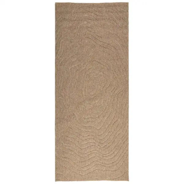 Libisemiskindel ristkülikukujuline põrandavaip Agira, moire muster, neutraalne, 150 x 80 cm – 2