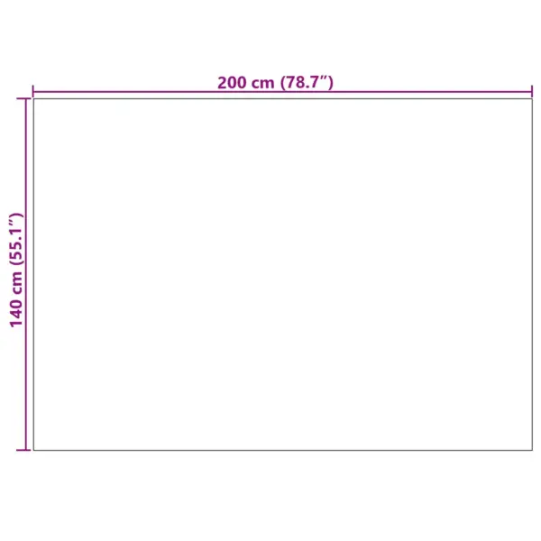 Libisemiskindel ristkülikukujuline põrandavaip Moire Agira, neutraalne pruun, 200 x 140 cm – 8