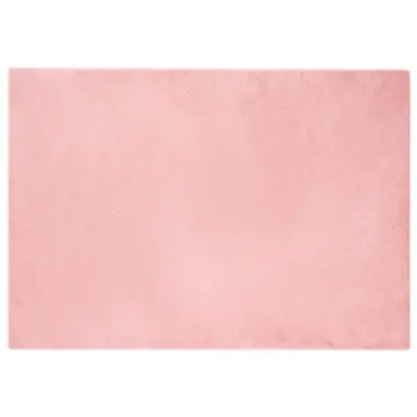 Libisemiskindel kunstküülikukarva vaip Olite, roosa polüester, 160 x 230 cm – 2