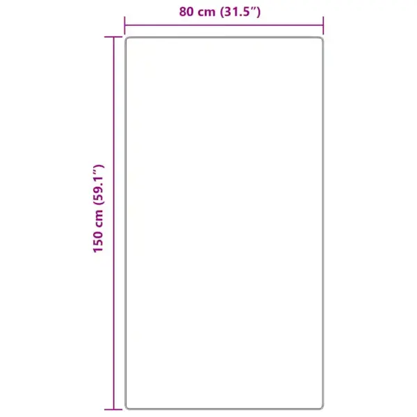 Libisemiskindla lateksalusega shaggy vaip, pruun, 80 x 150 cm – 8