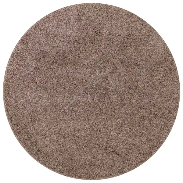 Libisemiskindel shaggy vaip, ümmargune, pruun, polüpropüleen, läbimõõt 160 cm – 2