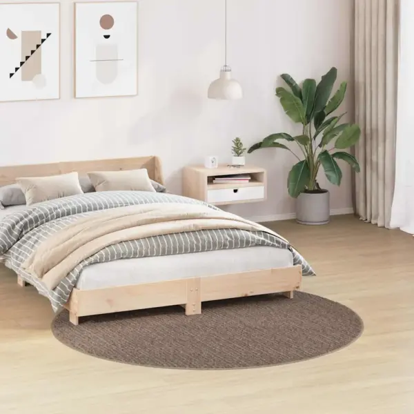 Libisemiskindel shaggy vaip, ümmargune, pruun, polüpropüleen, läbimõõt 160 cm – 3