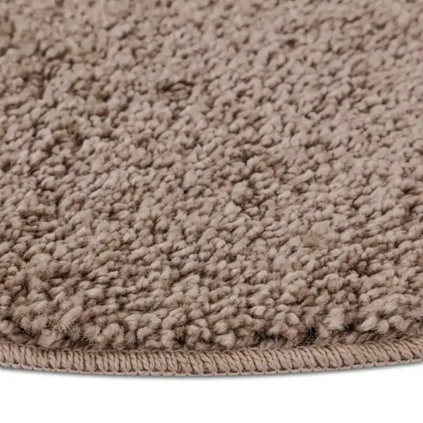 Libisemiskindel shaggy vaip, ümmargune, pruun, polüpropüleen, läbimõõt 160 cm – 6