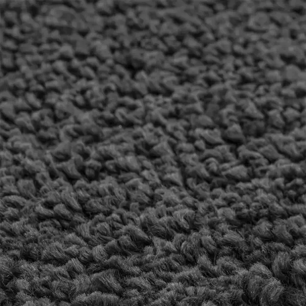 Libisemiskindel shaggy vaip, ümmargune, tumehall, 120 x 120 cm, polüpropüleen – 5